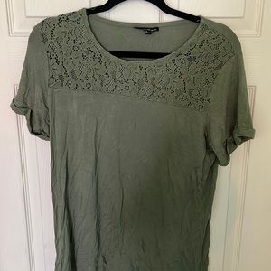 Alison Andrews olive green top